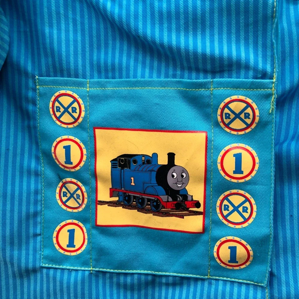 Vintage 2000s Thomas & Friends Engineer Vest & Hat Set Costume Kids 3T 4T